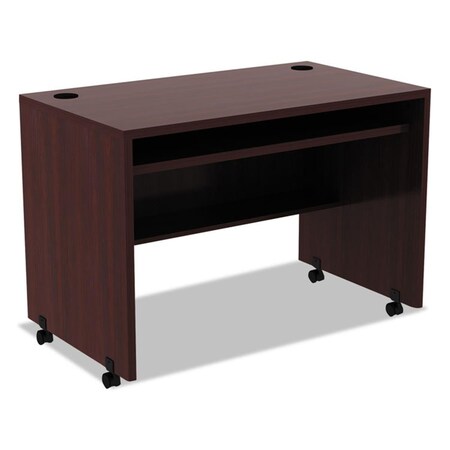 Fine-Line ALE 42 x 24 in. Valencia Series Mobile Workstation Desk - Mahogany FI1546160