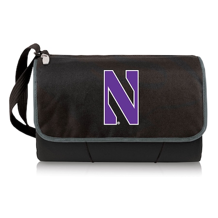 Picnic Time Family Of Brands NCAA Northwestern Wildcats Blanket Tote Outdoor Picnic Blanket - Beach Blanket 820-00-175-434-0