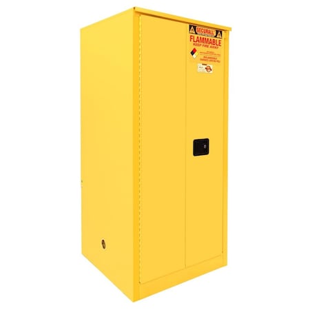 Securall Paint Storage Cabinet, 120 Gallon, 5 Shelves, 34 in W x 65 in H x 34 in D, Red P2120