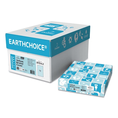 Domtar Cover Stock, 67 lb Bristol Weight, 8.5 x 11, Blue, 250PK 94332