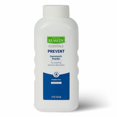 Medline Remedy Essentials Cornstarch Powder, 4 oz. MSC095390H
