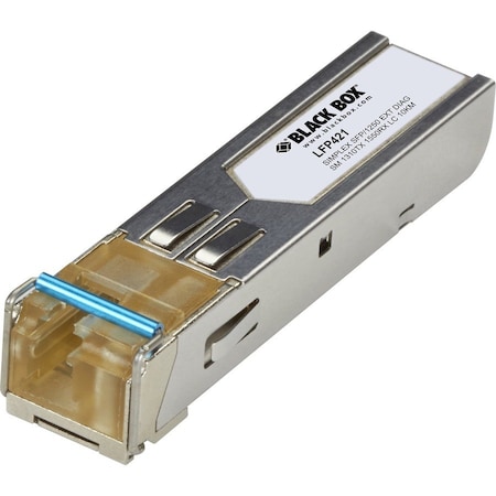 Black Box Black Box Transceiver Module, SFP, 1.25Gbps, Singlemode, LC Simplex LFP421