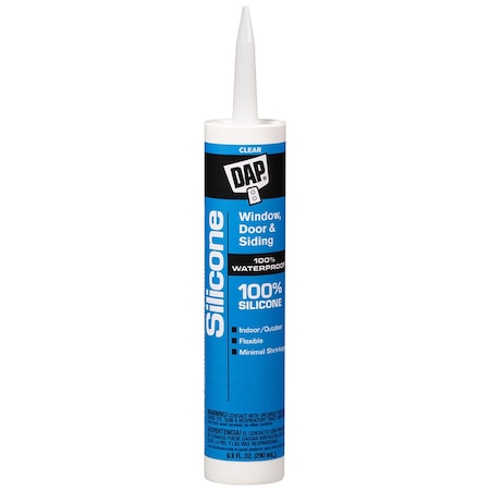 Dap Clear Silicone Rubber Door/Siding/ Window Sealant 9.8 oz 7079808641