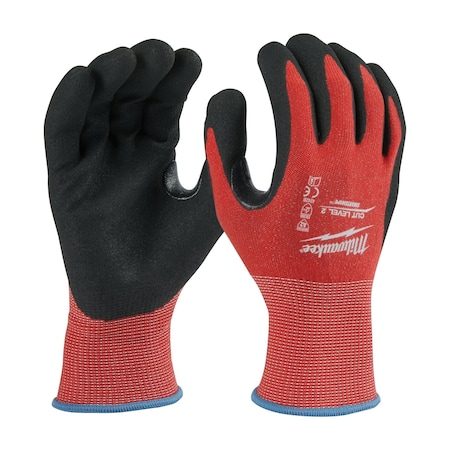Milwaukee Tool Cut-Resistant Coated Gloves, Cut Level A2 , Dipped , Nitrile , Sandy , M 12 PK 48-22-8926B
