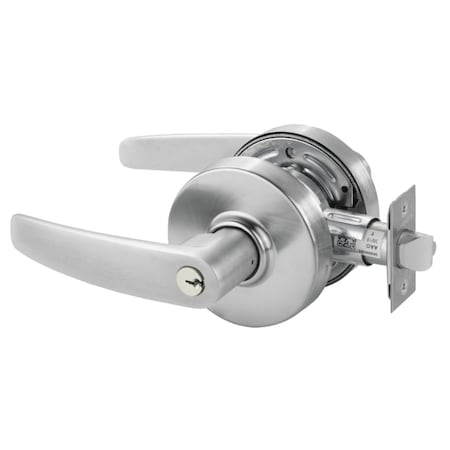 Sargent Grade 2 Classroom Cylindrical Lock, B Lever, Conventional Cylinder, Satin Chrome Finish, Non-handed 28-7G37 LB 26D