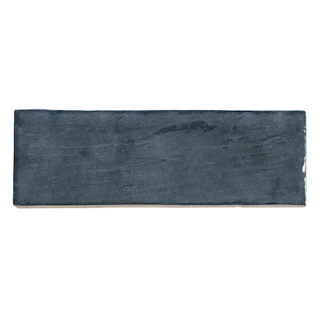 Apollo Tile 3Dark Blue 2.5 in x 8 in Ceramic Glossy Wall Subway 5.38 sqft/case, 38PK La Riviera Blue Reef 2.5x8
