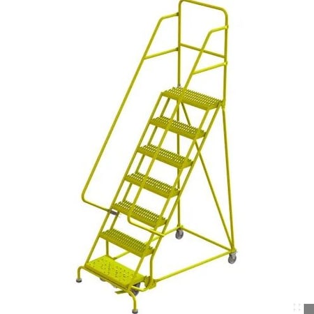 Tri-Arc Step7 Steel Rolling Ladder, W/24"Wx10"D KDSR107242-Y