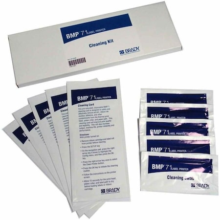 Brady Printer Cleaning Kit, Universal, BMP71, Cleaning Cards, Cleaning Swabs M71-CLEAN