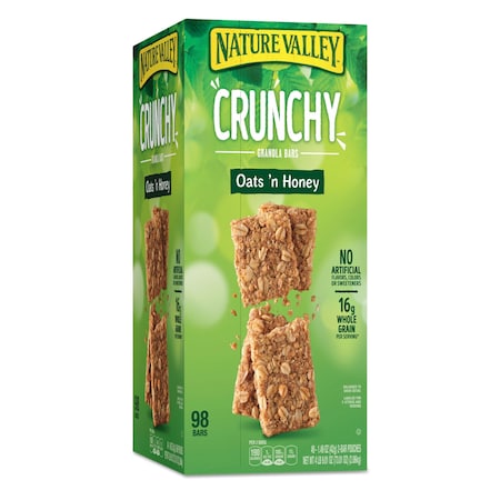 Nature Valley Granola Bars, Oats and Honey, 1.5 oz Bar, 49PK GEM12942