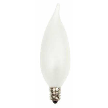 Ge Chandelier Light Bulb, 25 W, CA10 Lamp, E12 Candelabra Lamp Base, 215 Lumens, PK2 66105