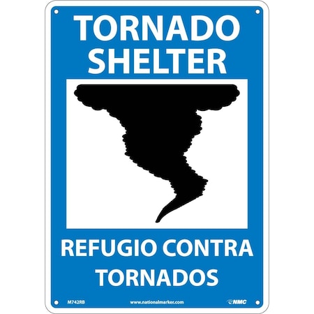 Nmc Tornado Shelter Sign - Bilingual M742RB