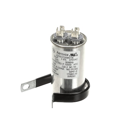 Globe Capacitor with Clamp, 30uF + 6%, 370VAC, 50/60HZ 121082-01