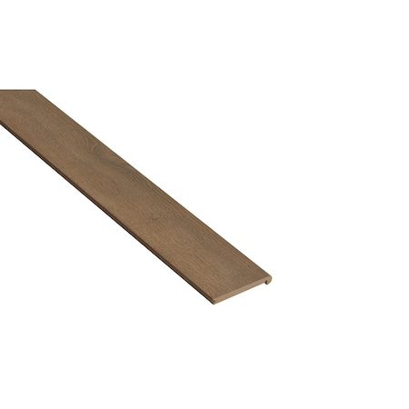 Msi Roghan 0.94 in. Thick x 4.53 in. Wide x 94.49 in. Length Hybrid Rigid Core Flush Stair Nose Molding ZOR-LVT-TR-0749