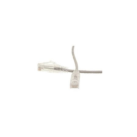 Cable Wholesale Cat6 Gray Slim Ethernet Patch Cable, Snagless/Molded Boot, POE Compliant, 1 foot 10X8-82101