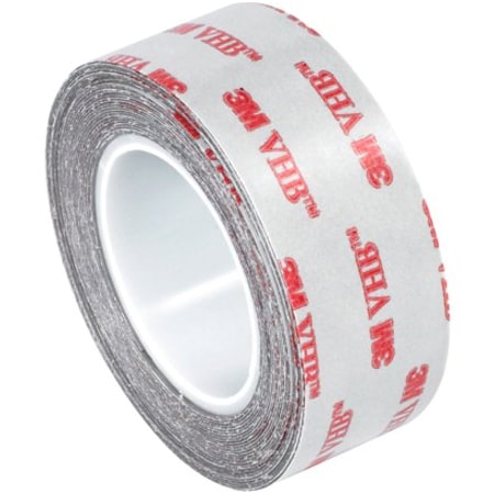 Box Packaging 3M 4926 Double Sided VHB Acrylic Foam Tape 1/2" x 5 Yds. 15 Mil Gray VHB492612R