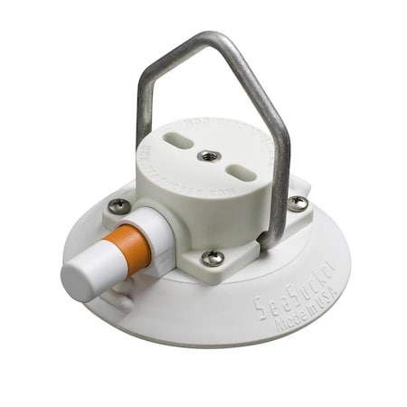 Seasucker Use To Attach Something To A Rigid, Non-Porous Surface Without Drilling Any Holes, 4.5 Inch Base VM1015W