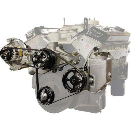 Jones Racing Products SBC Crate Engine V-Belt Drive System Kits JRP3441-AR-CE