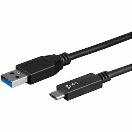 Monoprice ESSENTIALS USB TYPE C TO USB-A 3.1 GEN 2 CABLE - 10GBPS_ 5A_ 30AWG_ BL 24287