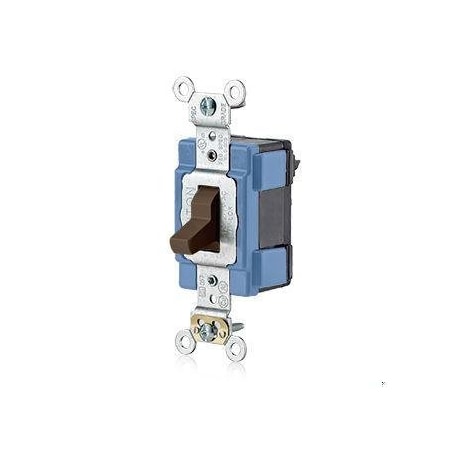 Leviton Lev-Lok Toggle SP Illum 15A Brown M1201-LHW