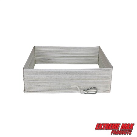 Extreme Max Extreme Max 3006.2559 BoatTector Solid Braid Nylon Anchor Line with Snap Hook - 3/16" x 100' 3006.2559