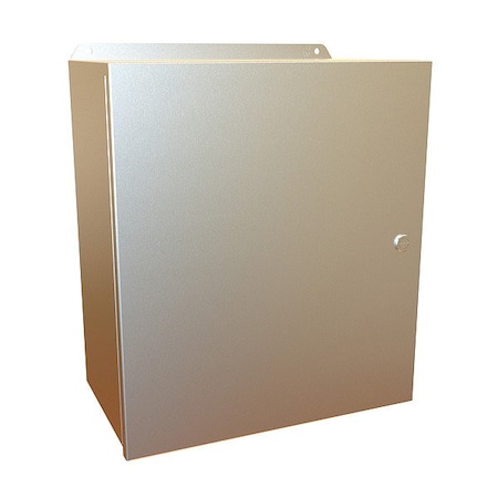 Hammond Latches Electrical Enclosure, 16 in H, 8 in D, 14 in W, 12, 13, 3R, 4, 4X, Stainless Steel EJ16148SS