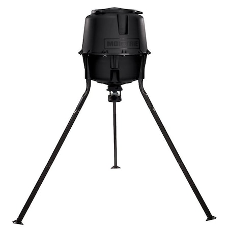Moultrie MOULTRIE MFG-13220 Standard Deer Feeder, 30 gal Hopper, Plastic, Black MFG-13220