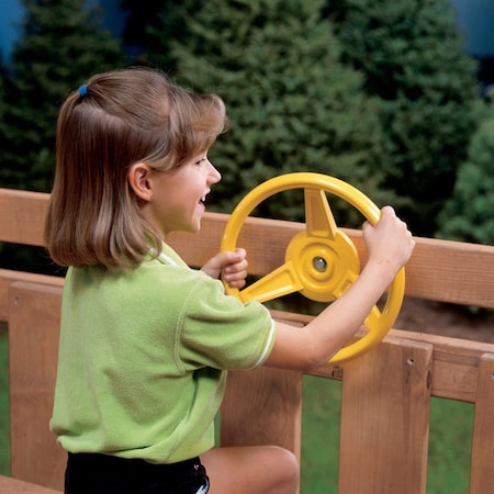 Playstar PS 7840 Steering Wheel, HDPE, Yellow PS 7840