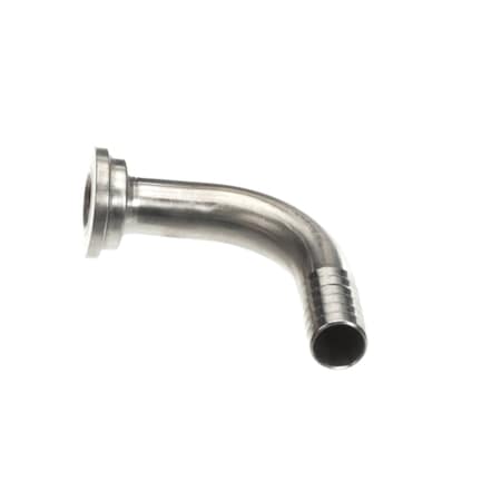 Perlick Fitting, 90 Degree, 3/8in Barb, Stainless Steel 70174