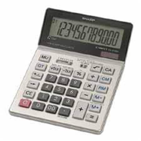 Sharp 12-Digit Calc.- Tax Feature- Dual Pwr- 5-.332 in x6-.332 in x.63 in - GY SH463458