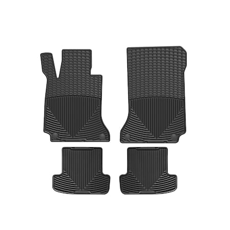 Weathertech Black, Front and Rear All Weather Floor Mats MB C207 B