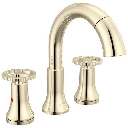 Delta Trinsic Two Handle Widespread Pull Down Bathroom In Polished Nickel 3558-PNPD-DST