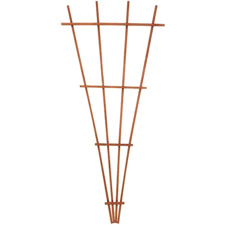Panacea 72'' Brown Wood Fan Trellis 82425