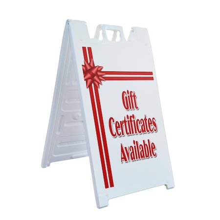 Signmission Gift Certificates, A-Frame & 2 Sign Inserts, Heavy-Duty Plastic Frame SBHD-C-2436-Gift Certificates