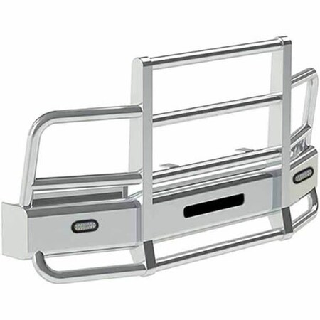 Replacement For Kenworth T600 Aerocab Year 2007 Defender 2 Post Bumper Guard W/Slam Latch W/Rake 6