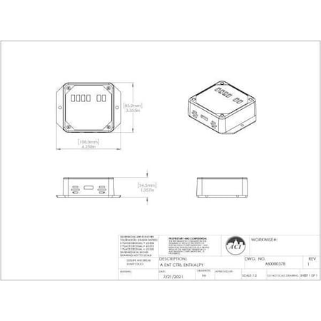 Aci Enthalpy Control 24vac SPDT A/ENT-CTRL