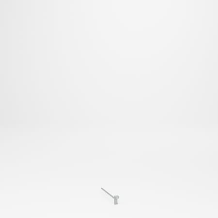 Pucel Spin Dle, 3/4 in, 15 in L, Gray SP-75