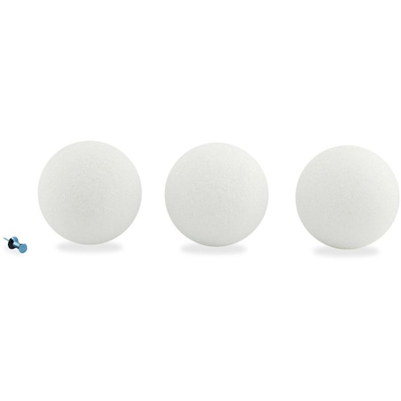Hygloss Products Craft Foam Balls, 3 Inch, White, 24PK 51103