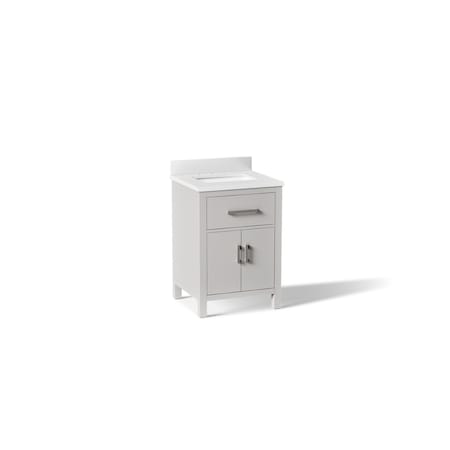 Kohler Kresla 24" bathroom vanity cabinet with sink and quartz top 40637-BD1-AGA