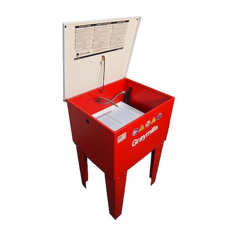 Graymills Parts Washer, Tank Steel, 9 gal, 27" W PL244-A