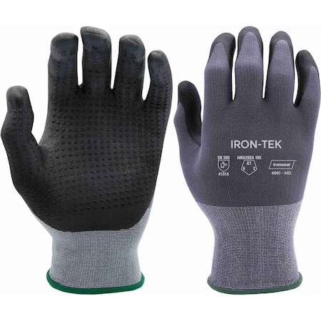 Ironwear Iron-Tek Full-Dip 15-Gauge Gloves w/ Dotted Palm Finish X-Large 4861-XL