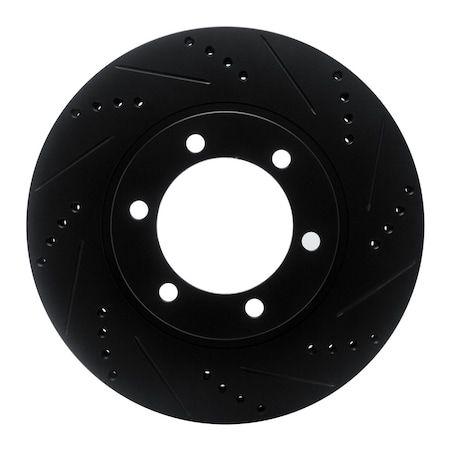 Dynamic Friction Co DFC Brake Rotor - Drilled and Slotted - Black 633-76126R