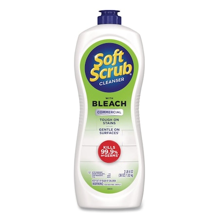 Soft Scrub Antibacterial Surface Cleanser with Bleach, Commercial, 36 oz Bottle 15519