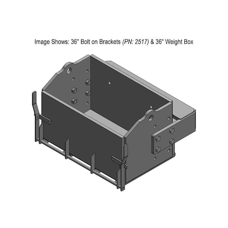 K&M Mfg 36-In. Bolt on Brackets (BOB) Kit for John Deere 8RX Series Heavy-Duty Green Powder Coat 2517