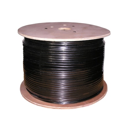 Monoprice Cat5E Direct Burial Solid Cable, Black 15396