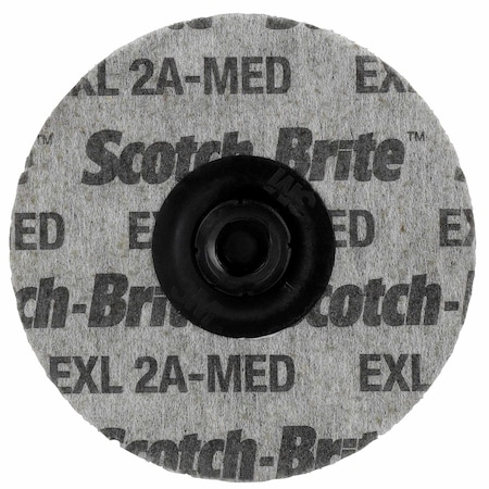 Scotch-Brite Roloc EXL Unitized Wheel, 2A Medium, TS, 3 in, 10/Carton, 40PK XL-US