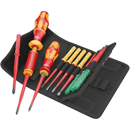Wera Kraftform Kompakt VDE 16 Torque 1.2-3.0 Nm extra slim 1 Tool finder, 16 pieces 5006609001
