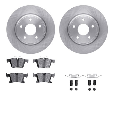 Dynamic Friction Co DFC Brake Rotor with 5000 Brake Pads and Hardware Kit 6512-39191