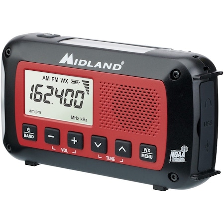 Midland Radio Corp Weather Radio, Lit Display ER40