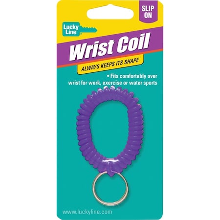 Lucky Line Tempered Steel 7/8'' Ring Wrist Coil Key Chain 41001