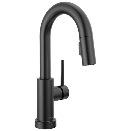 Delta Trinsic Touch2O Bar / Prep Faucet With Touchless Technology In Matte Black 9959TL-BL-DST